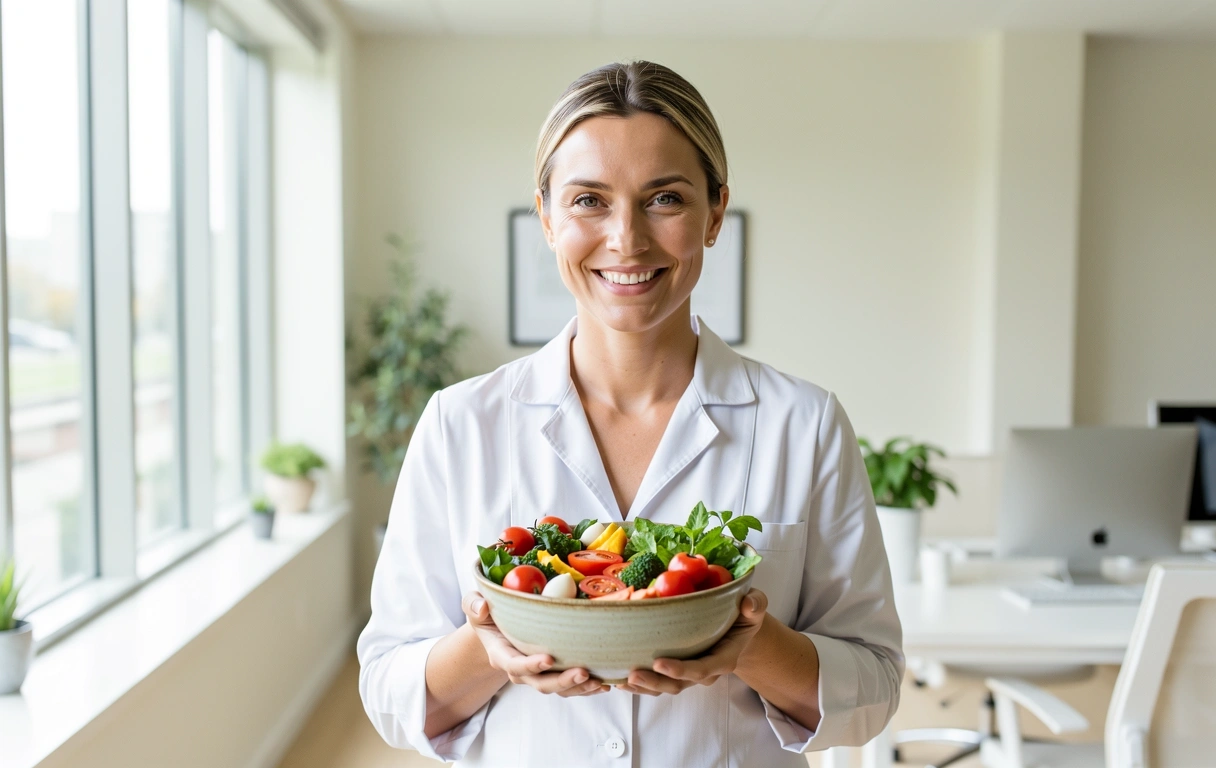 Especialista de Nutrición y Vida en su despacho